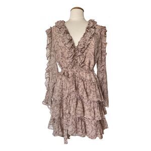 Bardot Alessia Ruffle‎ Sleeve Mini Dress